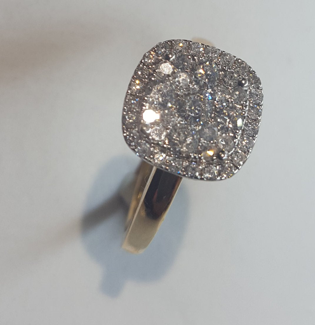 Women's White Gold Diamond Ring #25