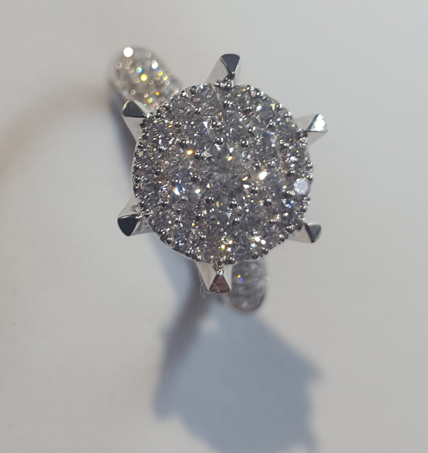 Women's White Gold Diamond Ring