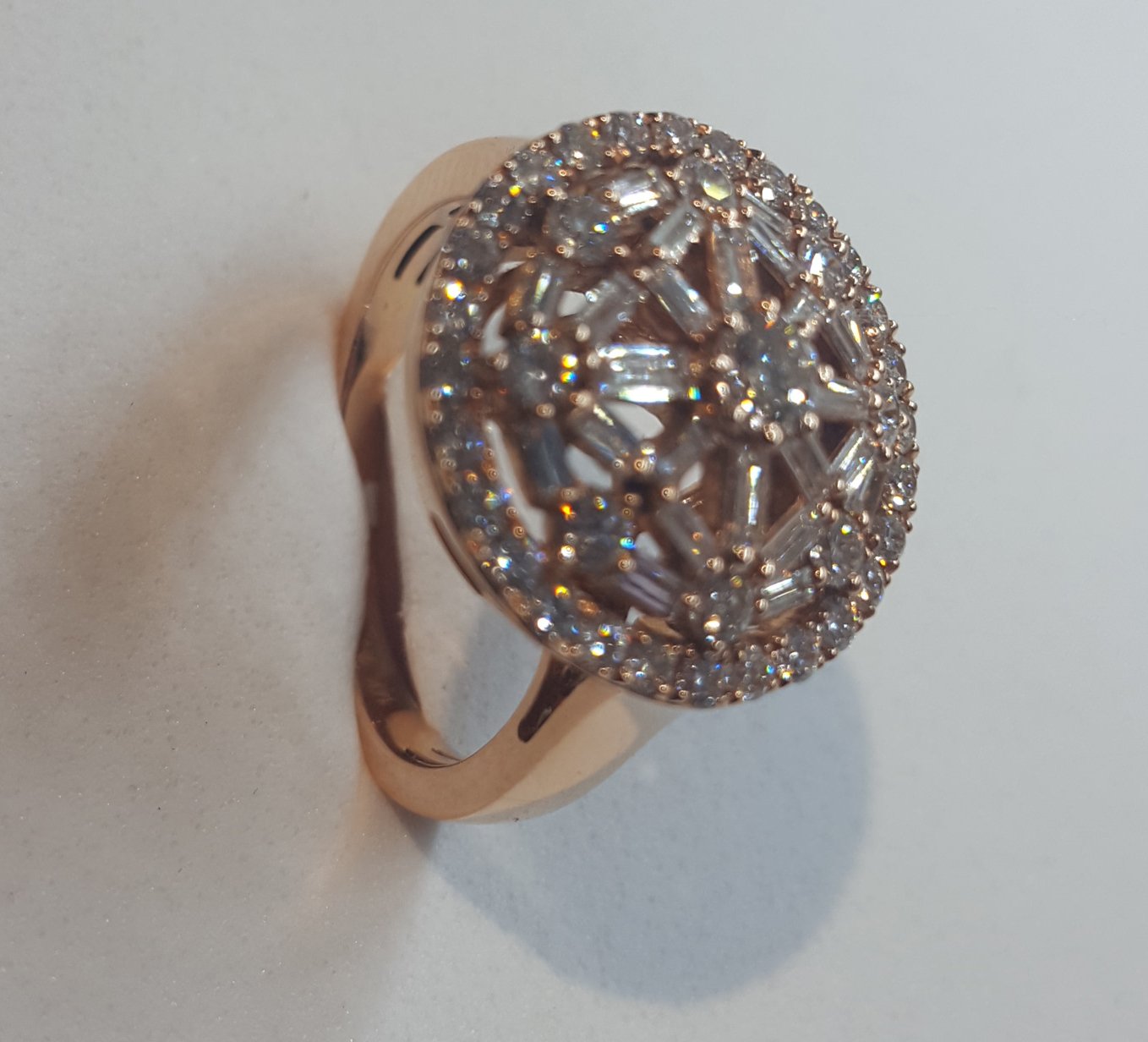 Women's Rose Gold Diamond Ring #21