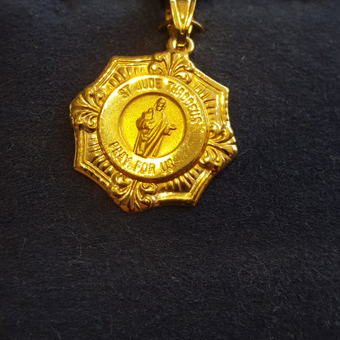 Gold Religious Medallion 2