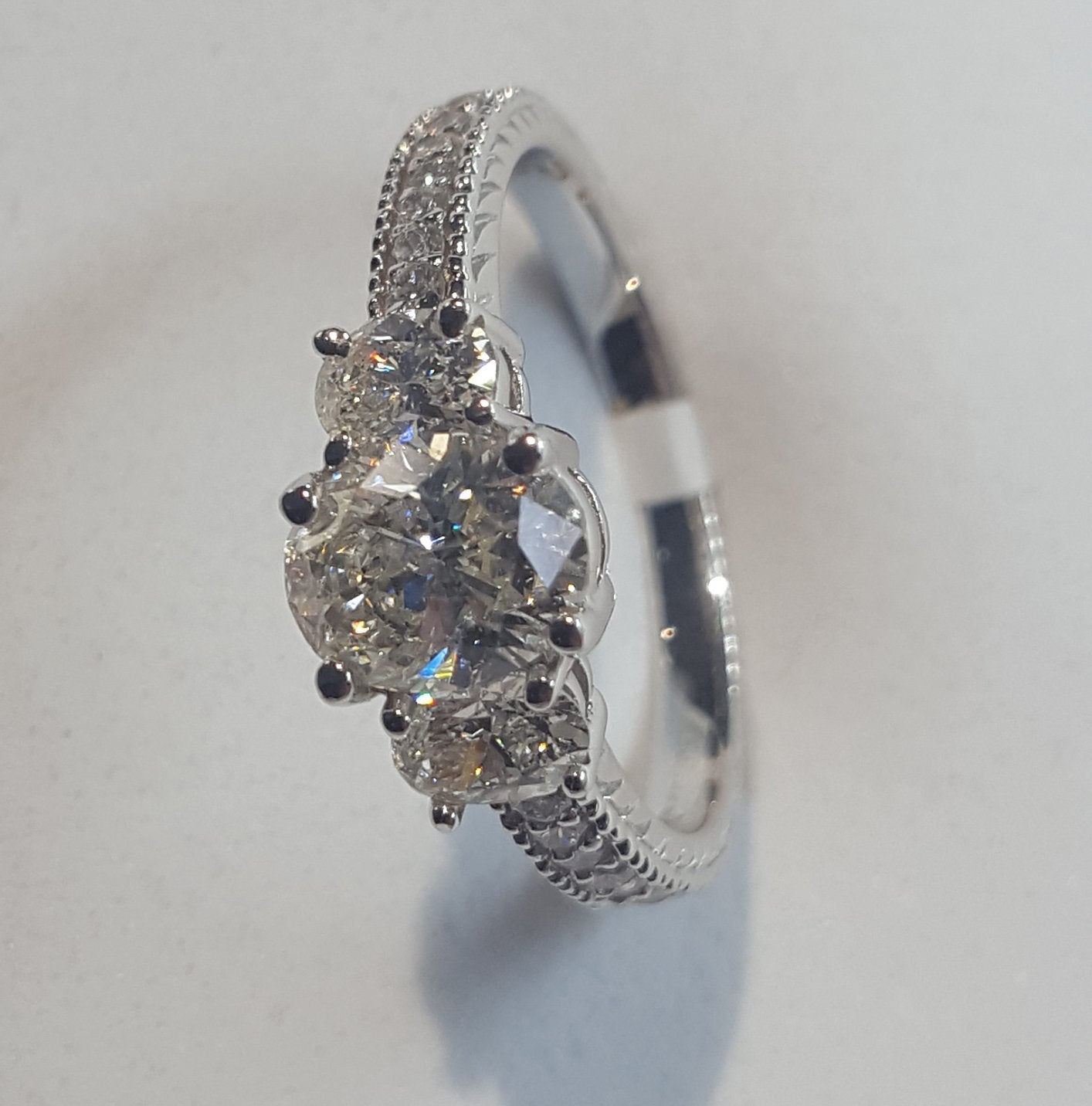 Women's 1.68 ct. White Gold Diamond Ring #8