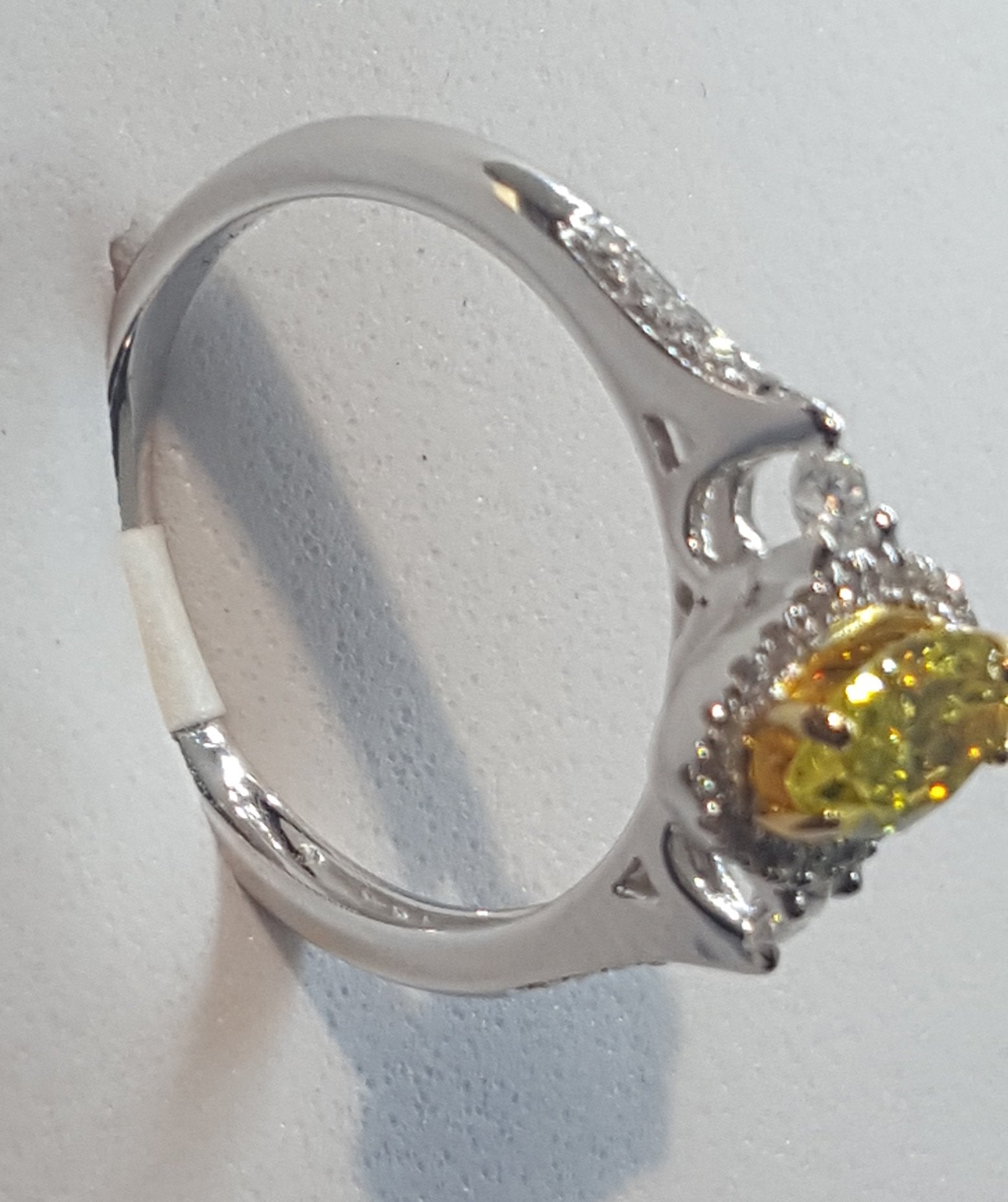 Women's Gold Yellow Diamond Ring #18