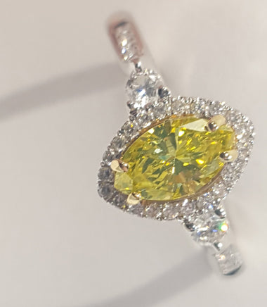 Women's Yellow Diamond Gold Ring #28