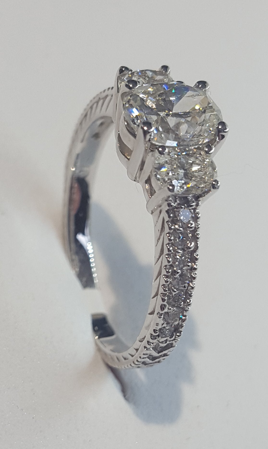 Women's 1.68 ct. White Gold Diamond Ring #8