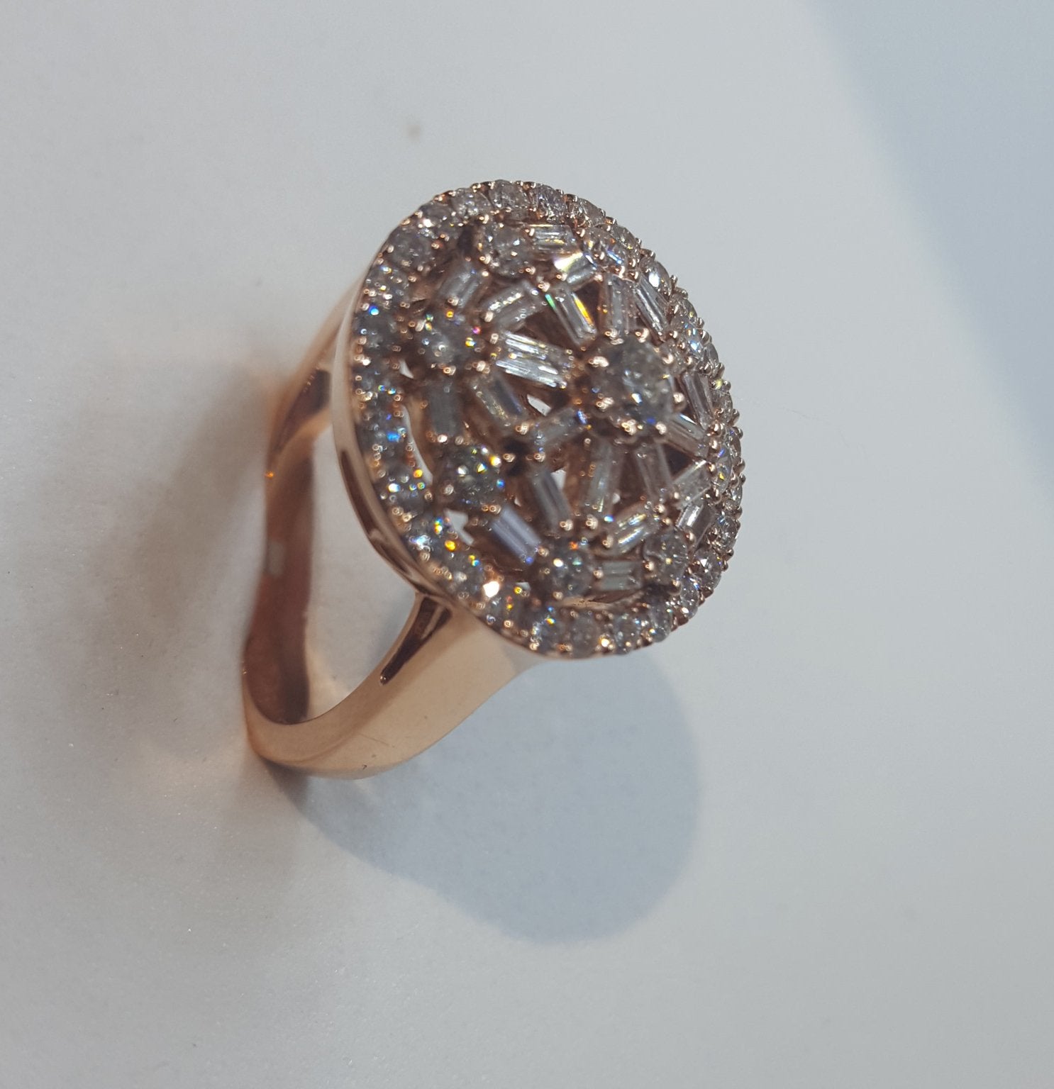 Women's Rose Gold Diamond Ring #21