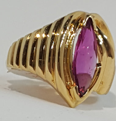 Women's Amethyst Gold Ring #9