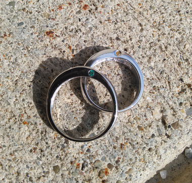 Women's and Men's Same Sex Engagement Wedding Rings #10