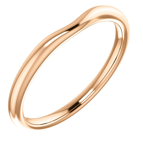 14K Rose 8x6 mm Oval Solitaire Engagement Ring Mounting