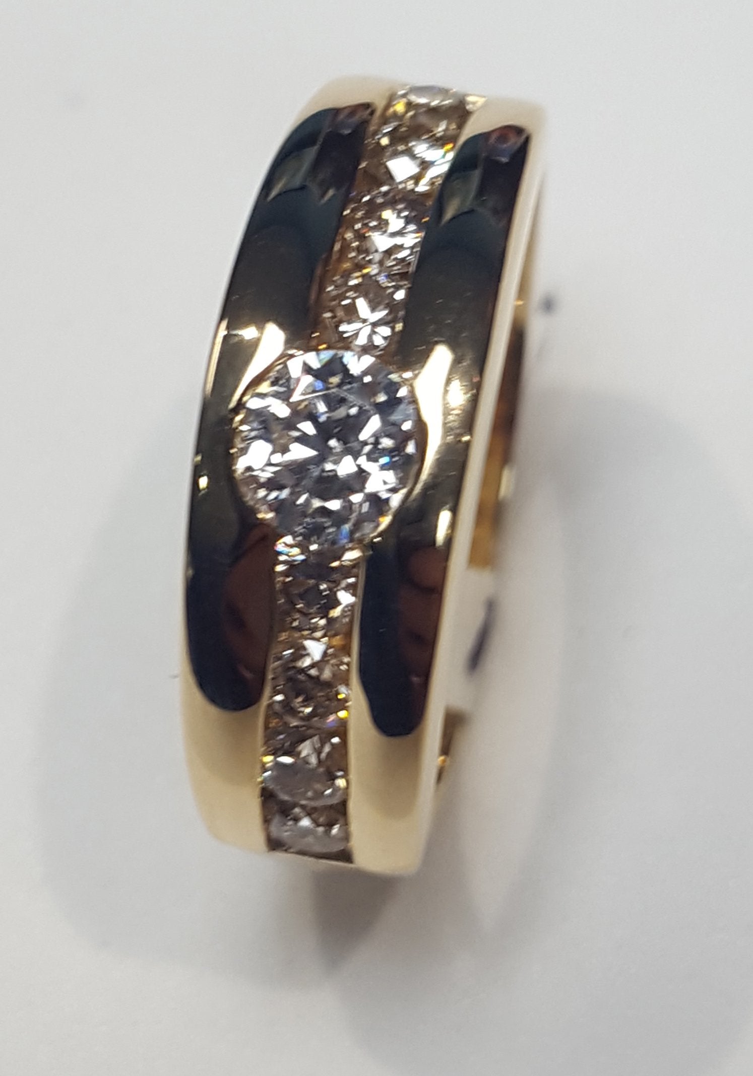 Men's Diamond Gold Ring #4